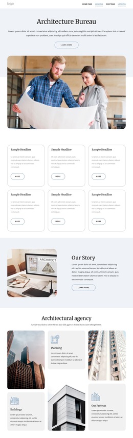 Architecture bureau - HTML5 Template by Nicepage