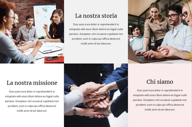 Coinvolgi, motiva il tuo team Mockup del sito web