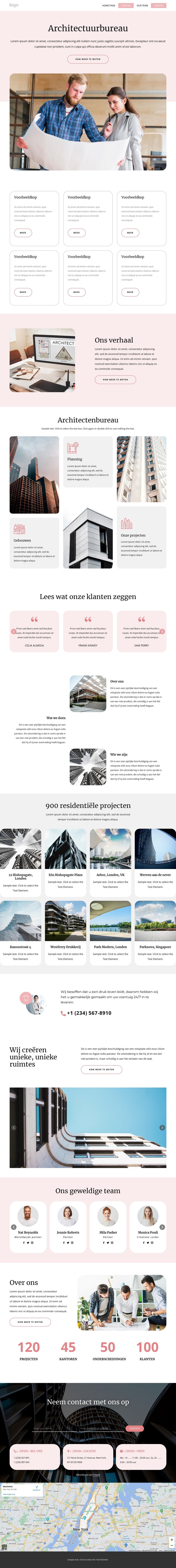 Architectuur bureau HTML-sjabloon