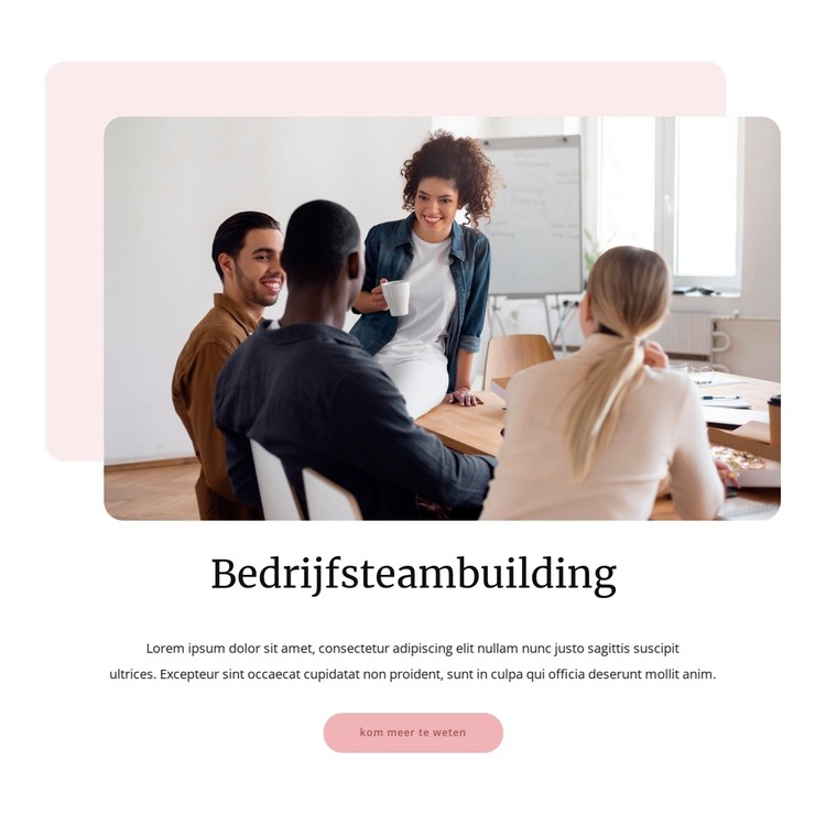 Teambuilding HTML-sjabloon