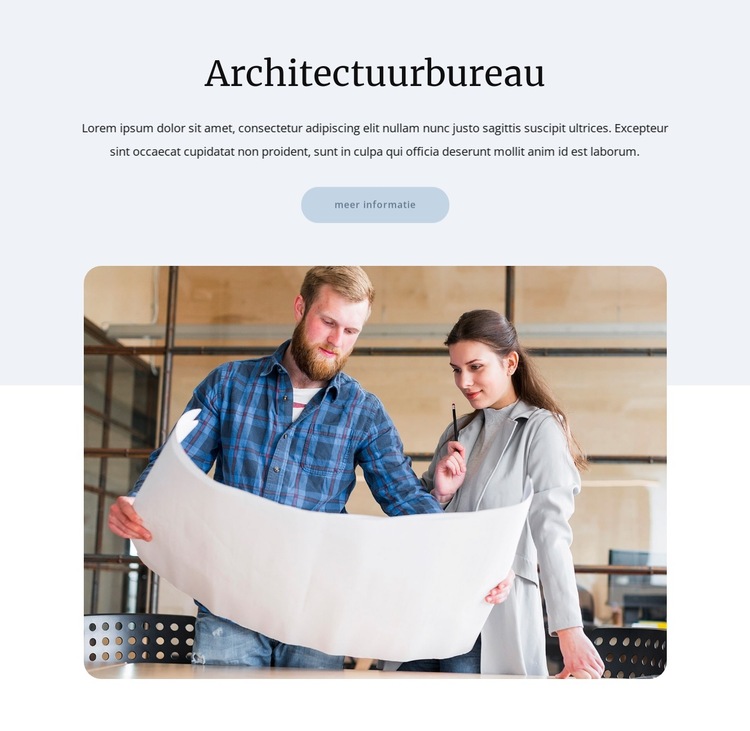 Bureau-architectuur Website sjabloon