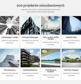 Nasze Projekty Mieszkaniowe - Darmowy Szablon Na Jedną Stronę