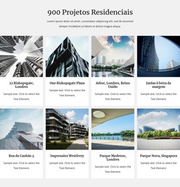 Nossos Projetos Residenciais - Modelo De Site Profissional