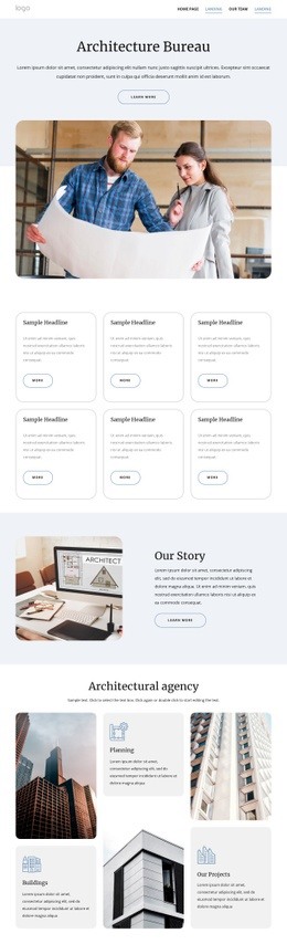 Architecture Bureau Web Page Design