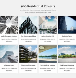 Our Residental Projects - Website Builder