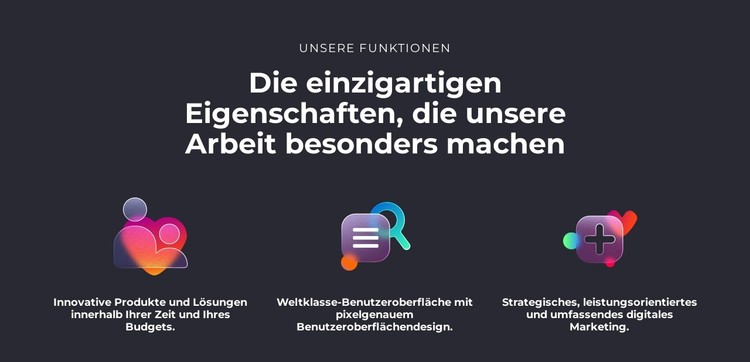 Die einzigartigen Eigenschaften CSS-Vorlage