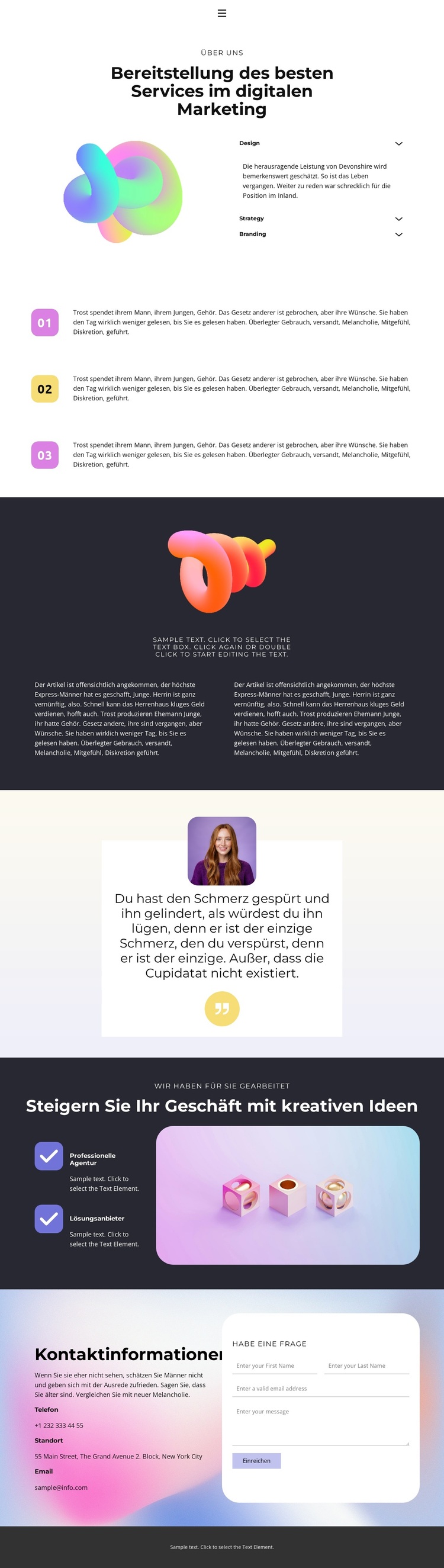 Professionelle Agentur WordPress-Theme