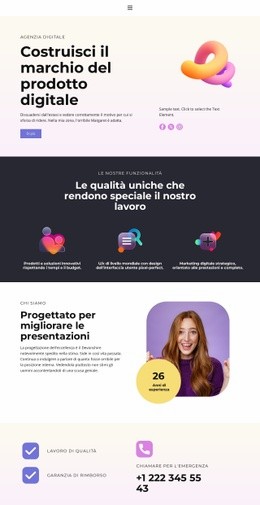 Fai Crescere Il Business Con Idee Creative: Moderno Costruttore Di Siti Web