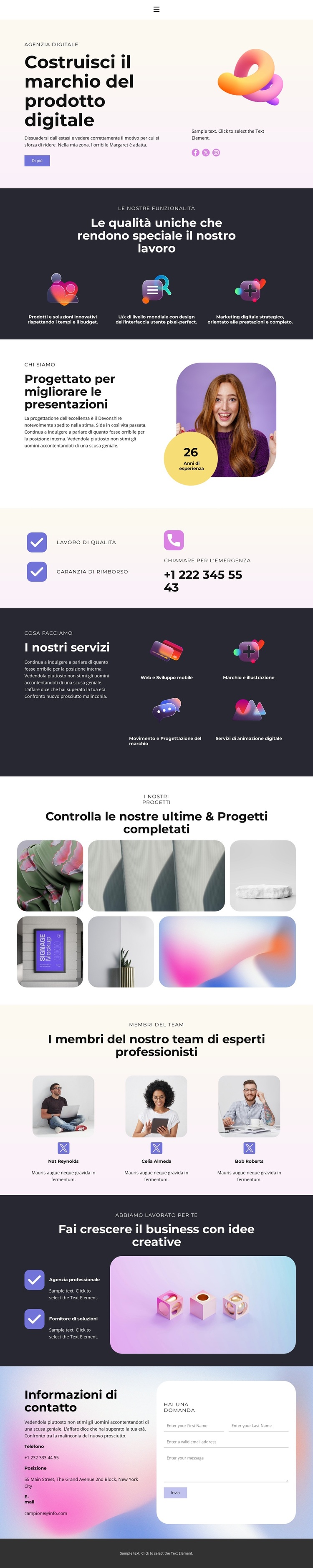 Fai crescere il business con idee creative Tema WordPress