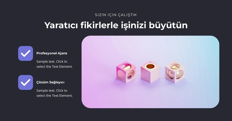 Birinci sınıf u/x Web Sitesi Şablonu