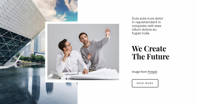 We are the future Website Mockup