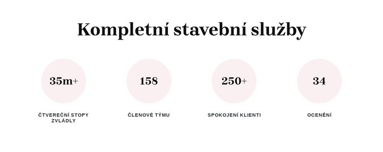 Kompletní stavební služby Šablona CSS