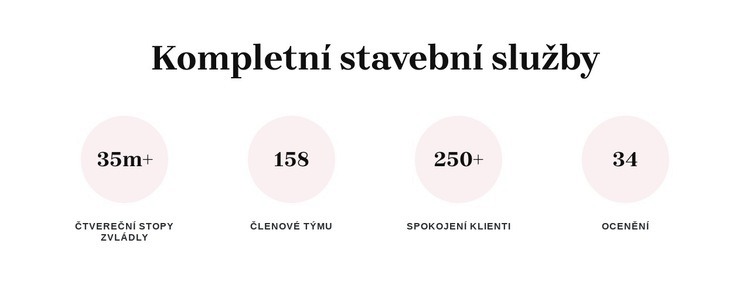 Kompletní stavební služby Šablona