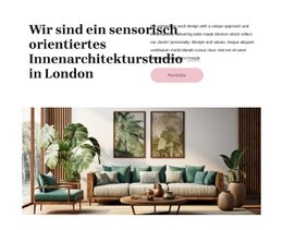 Wir Sind Ein Innenarchitekturstudio - Gebrauchsfertige Landingpage