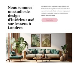 Nous Sommes Un Studio De Design D'Intérieur - Builder HTML