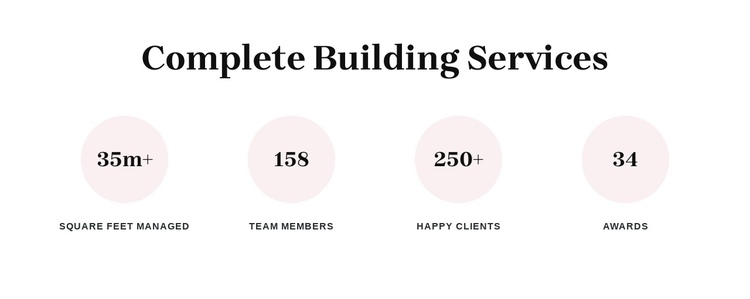 Complete building services One Page Template