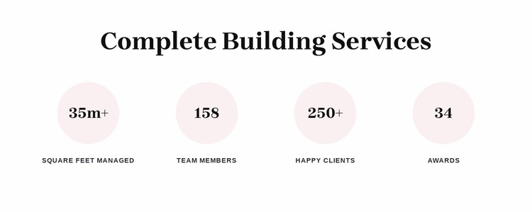 Complete building services Website Mockup