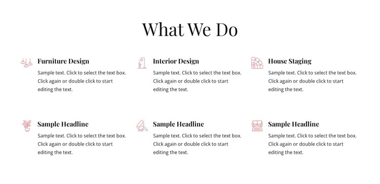 Well designed spaces CSS Template