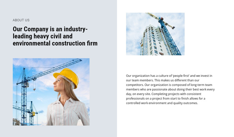 The best industrial building contractors Joomla Page Builder