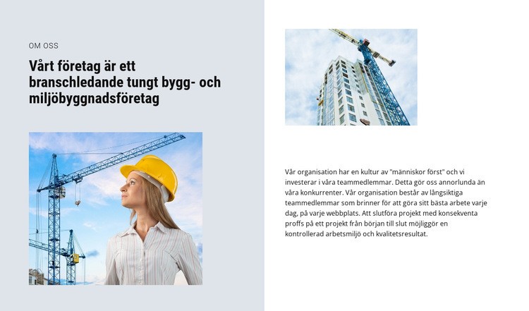 De bästa industriella byggentreprenörerna CSS -mall