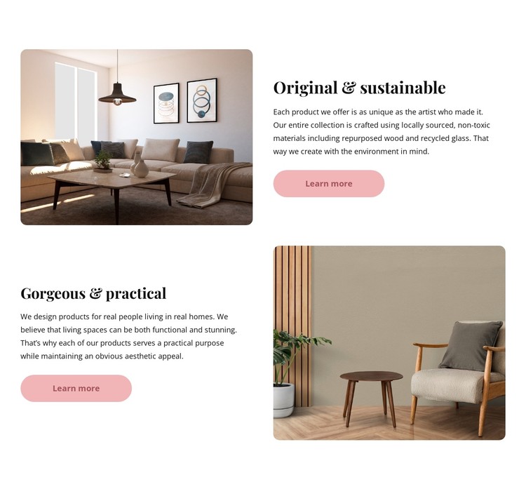 Practical interiors CSS Template