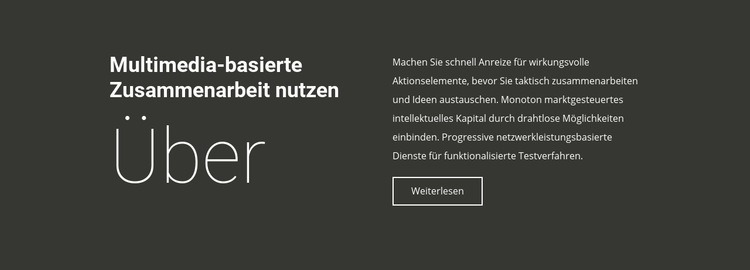 Über geschäftliche Zusammenarbeit CSS-Vorlage