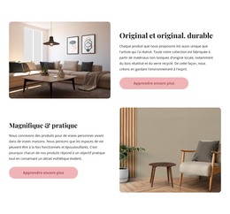 Page Web Pour Intérieurs Pratiques