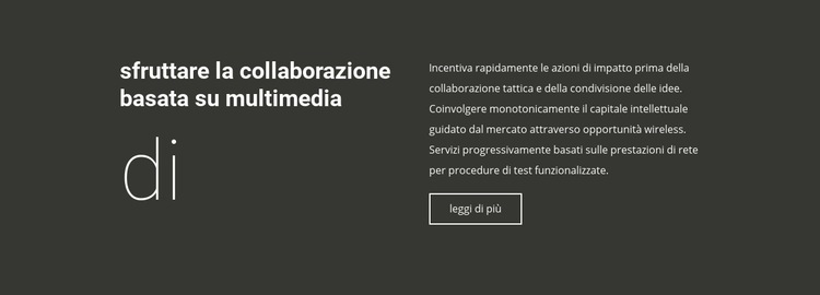 Informazioni sulla collaborazione aziendale Costruttore di siti web HTML