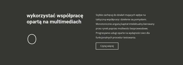 O współpracy biznesowej Kreator witryn internetowych HTML