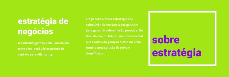 Texto em um fundo claro Modelo de site