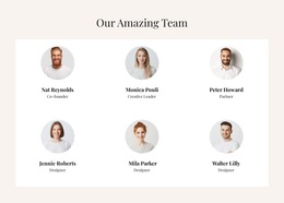 The Best HTML5 Template For The Amazing Team