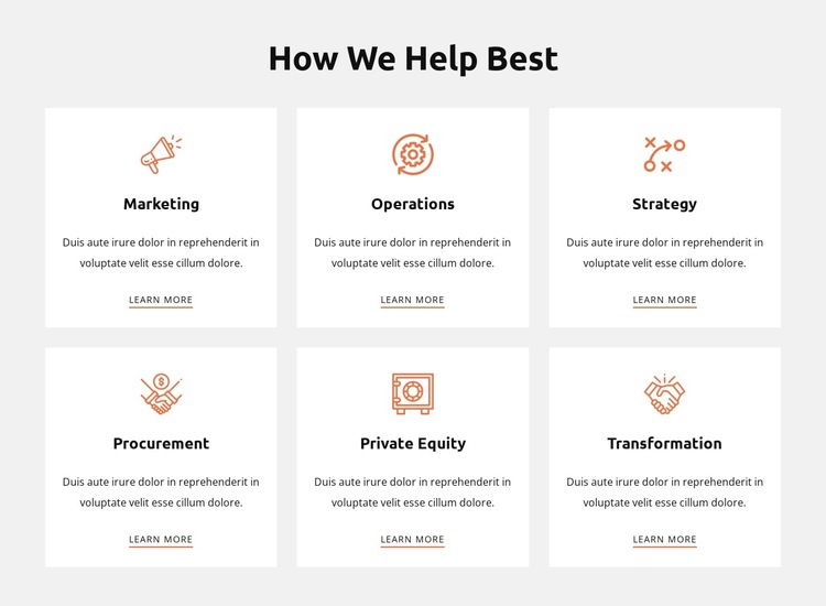How we help best HTML5 Template