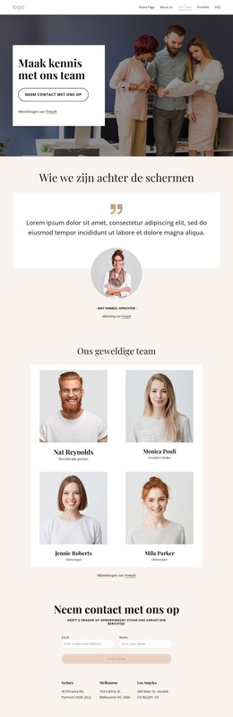 Maak Kennis Met Onze Ontwerpers