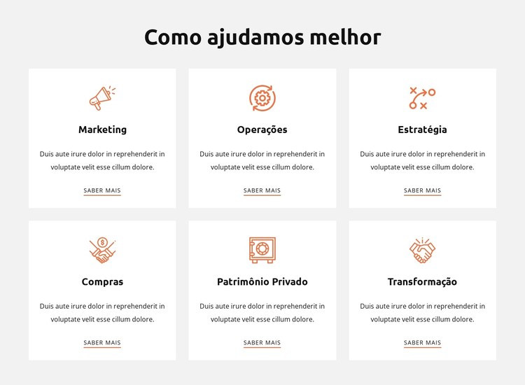 Como ajudamos melhor Template CSS