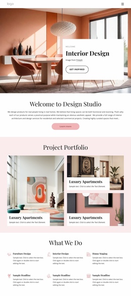 The Interior Design Firm - Website Template