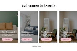 Blog D'Atelier D'Intérieur - Modèle De Maquette De Site Web
