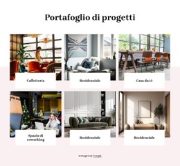 Splendido Modello HTML5 Per Ambienti Per Vivere E Lavorare