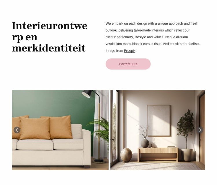 Interieur residentiële projecten Joomla-sjabloon