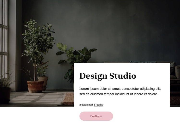 Interior design with care Webflow Template Alternative