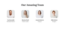 Team Block With Small Images - Creative Multipurpose HTML5 Template