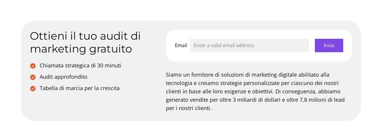 Marketing di ricerca a pagamento Modello di sito Web