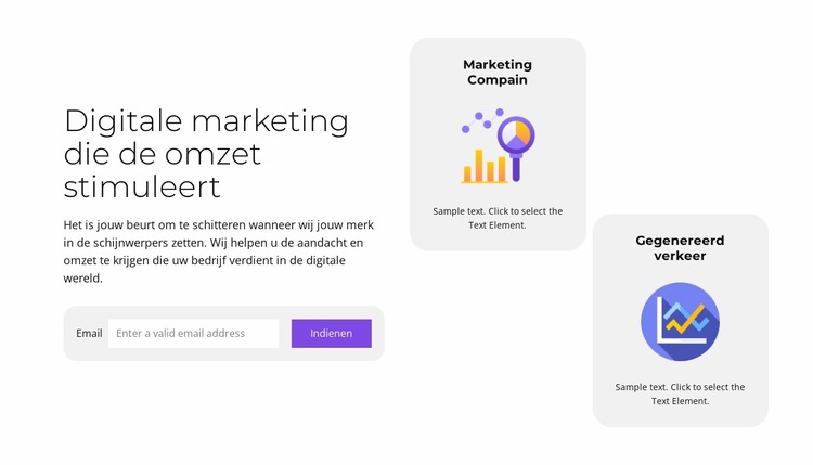 Digitale marketing die de omzet stimuleert Joomla-sjabloon