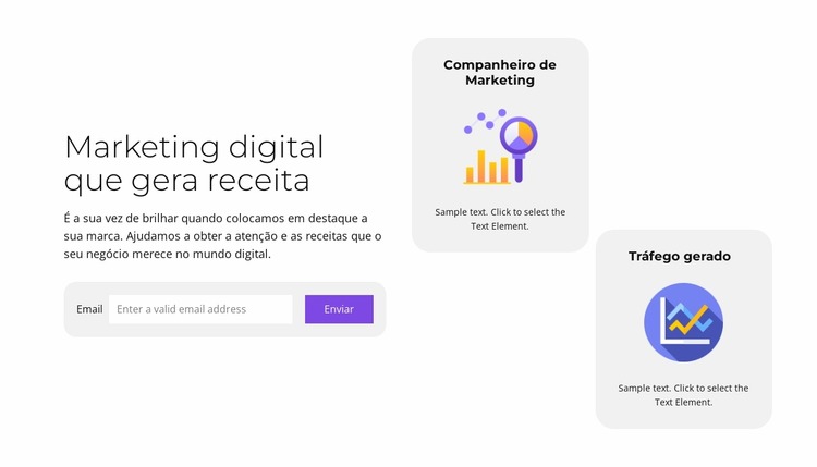 Marketing digital que gera receita Template Joomla