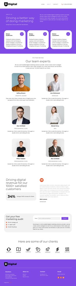 Amazing portfolio - CSS Template by Nicepage
