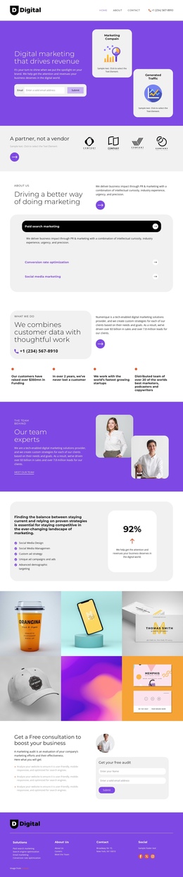 Growth Roadmap - One Page Template by Nicepage
