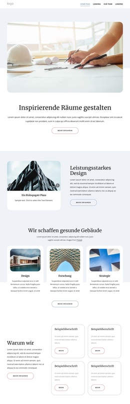 WordPress-Theme Für Innovative Architektonische Entwürfe Herunterladen