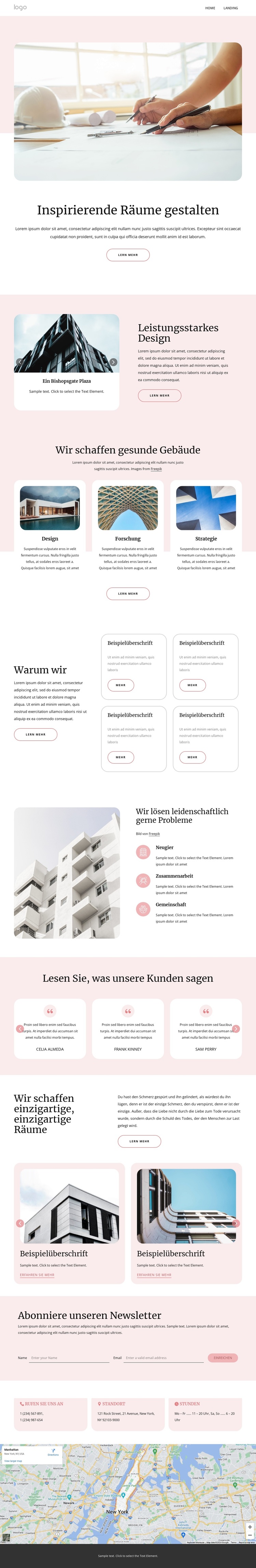 Innovative architektonische Entwürfe WordPress-Theme