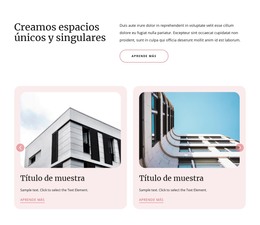 Creamos Espacios Únicos: Plantilla De Página HTML