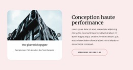 Conception Haute Performance - HTML Builder