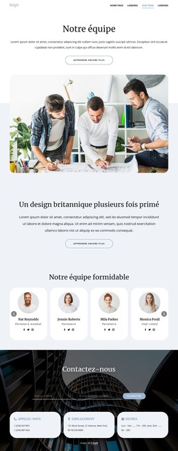 Rencontrez Notre Équipe D'Architectes – Modèle De Site Web HTML